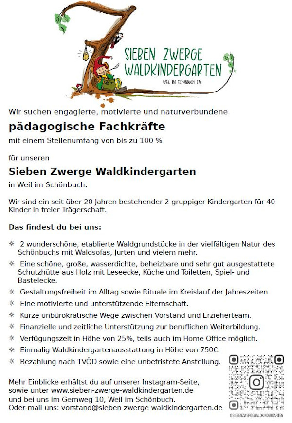 Stellenanzeige